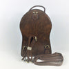 Working Clock Handbag/Backpack or Crossover Bag with External and Internal Zipped Pocket