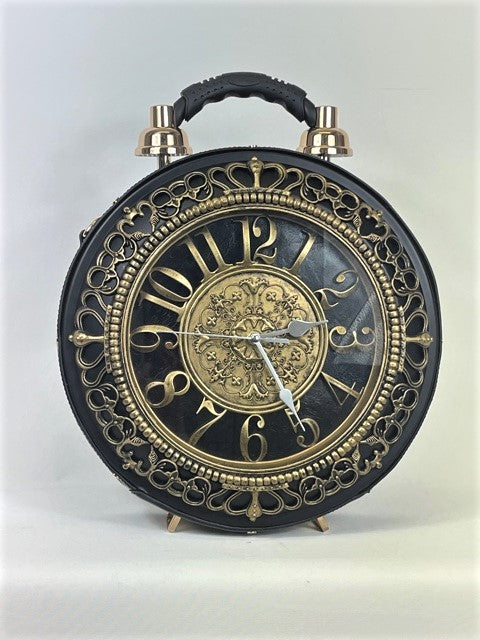 Large Antique Clock Bag