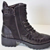 Brown Ankle boot Side fastening zip Suede upper Hardwearing sole
